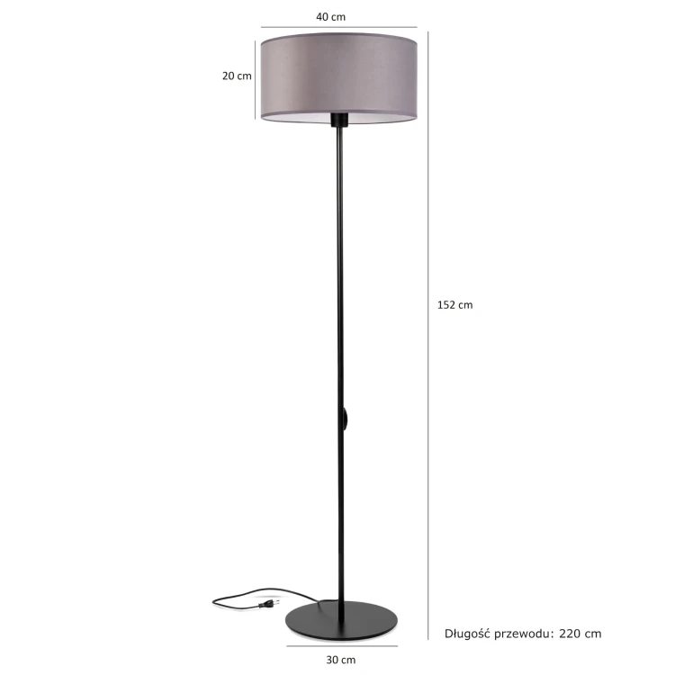 Lampa Tornado SPAD welur szary f3.jpg