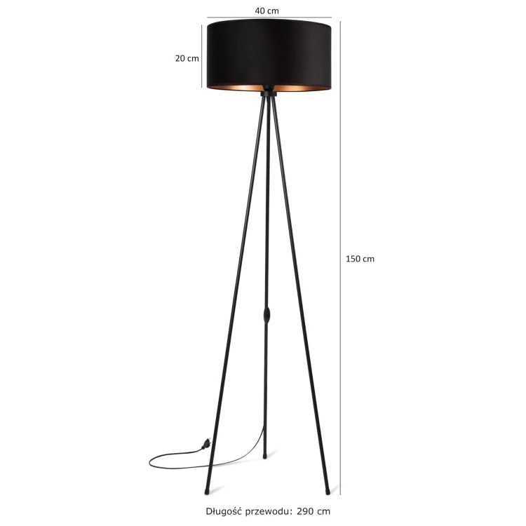 Lampa Tornado STAD welur czarny-złoty f3.jpg