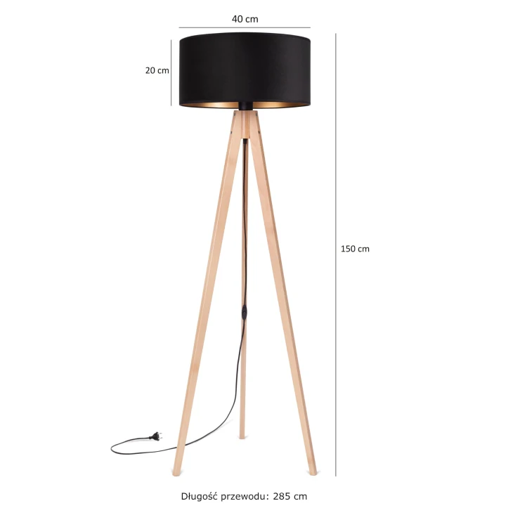 Lampa Tornado SDAD welur czarny-złoty buk f3.jpg