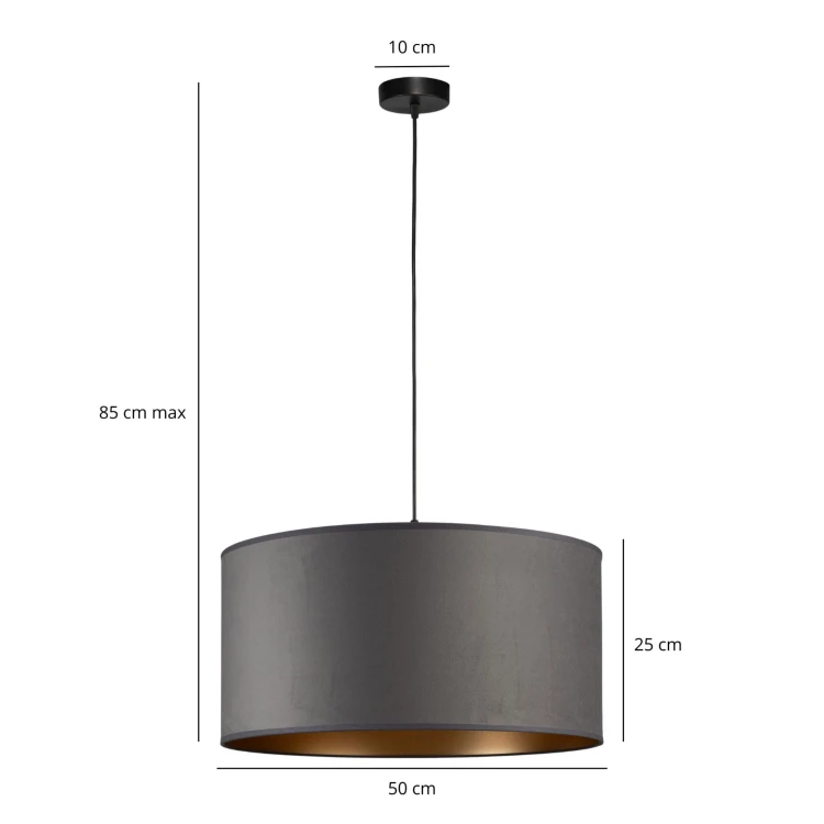 Lampa Tornado AL1 welur szary-złoty f2.jpg