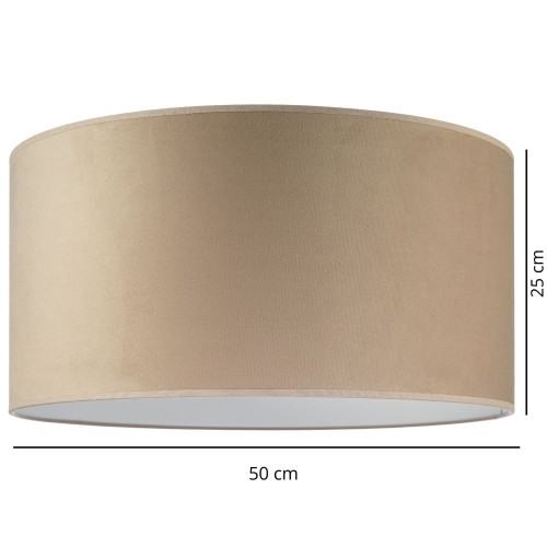 Abażur Tornado okrągły 50 welur cappuccino f2.jpg