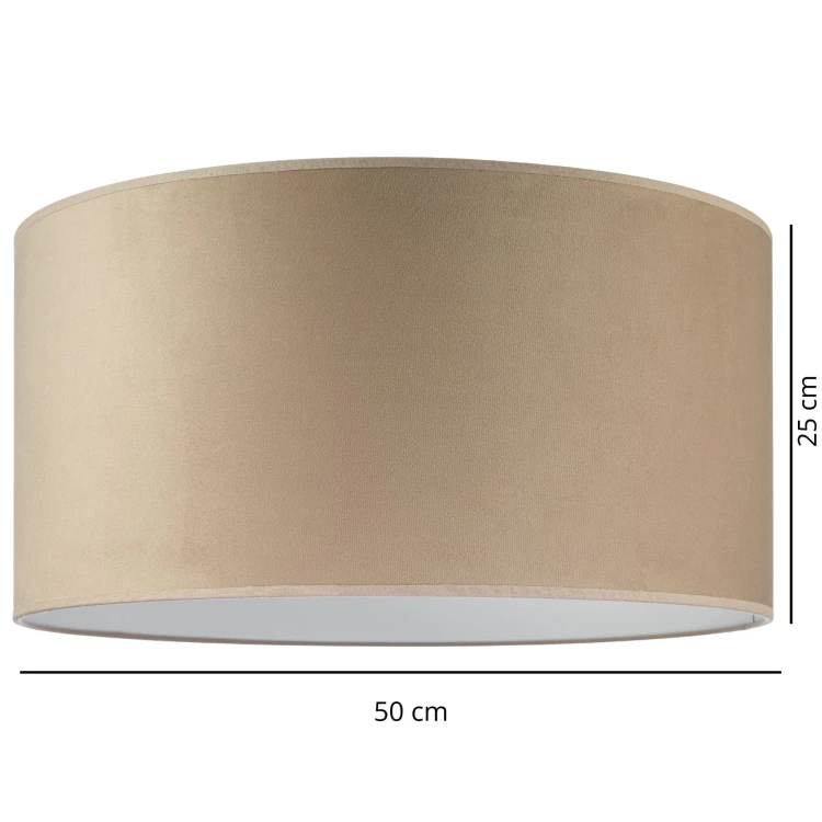 Abażur Tornado okrągły 50 welur cappuccino f2.jpg