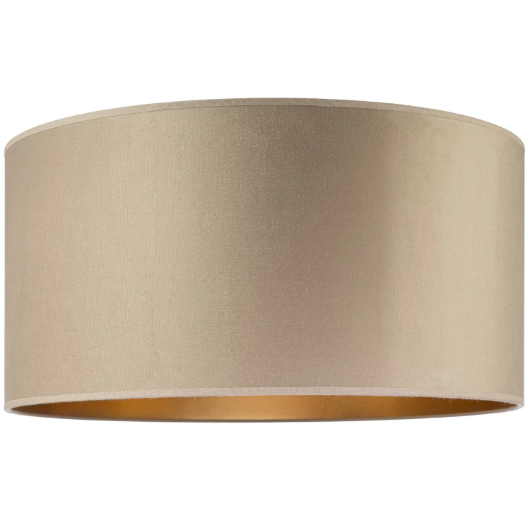 Abażur Tornado okrągły 50 welur cappuccino-złoty f1.jpg