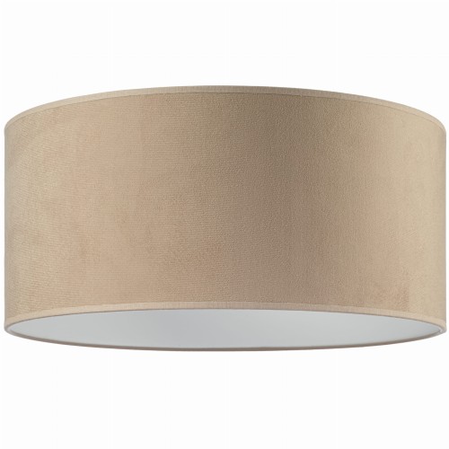 Abażur Tornado okrągły 40 welur cappuccino f1.jpg