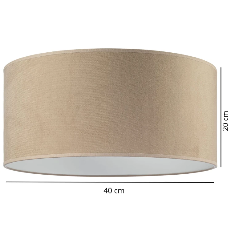 Abażur Tornado okrągły 40 welur cappuccino f2.jpg