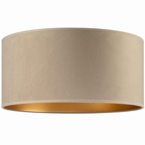 Abażur Tornado okrągły 40 welur cappuccino-złoty f1.jpg