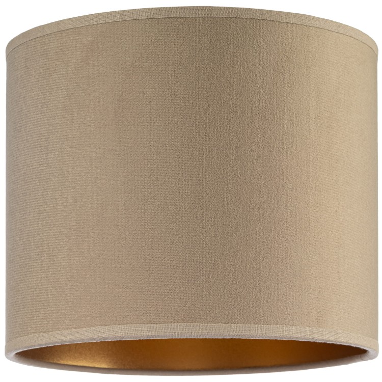 Abażur Tornado okrągły 20 welur cappuccino-złoty f1.jpg