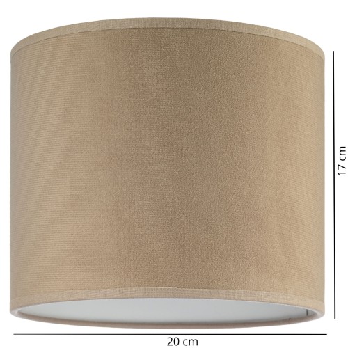 Abażur Tornado okrągły 20 welur cappuccino f2.jpg