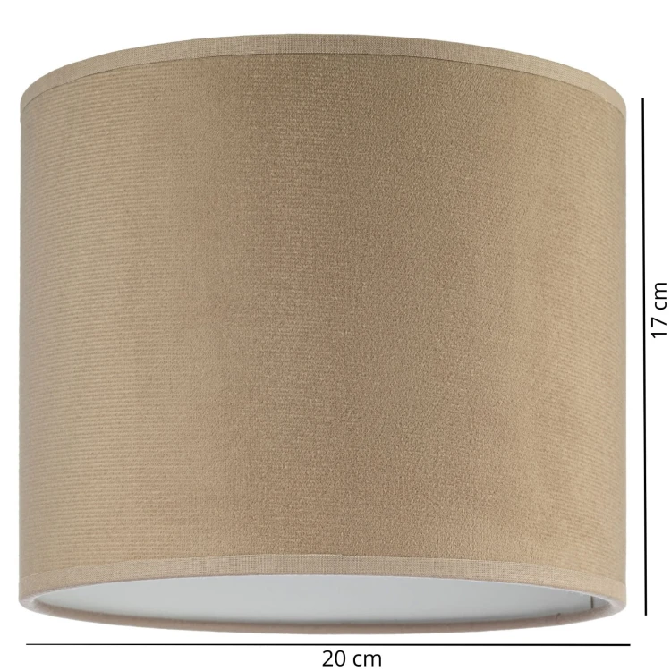 Abażur Tornado okrągły 20 welur cappuccino f2.jpg