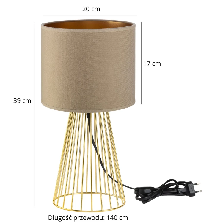 Lampa Tornado ASBGZ welur cappuccino-złoty f2.jpg