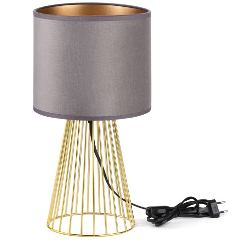 Lampa Tornado ASBGZ welur szary-złoty f1.jpg
