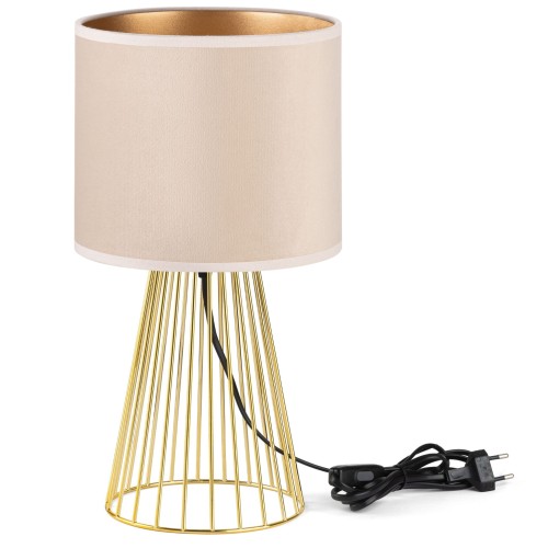 Lampa Tornado ASBGZ welur beżowy-złoty f1.jpg