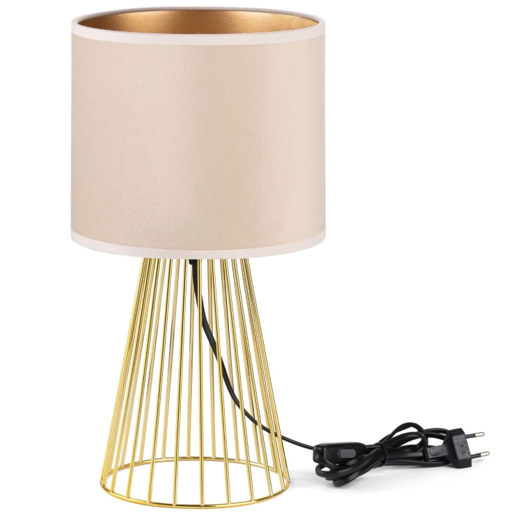 Lampa Tornado ASBGZ welur beżowy-złoty f1.jpg