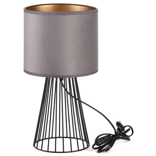 Lampa Tornado ASBG welur szary-złoty f1.jpg