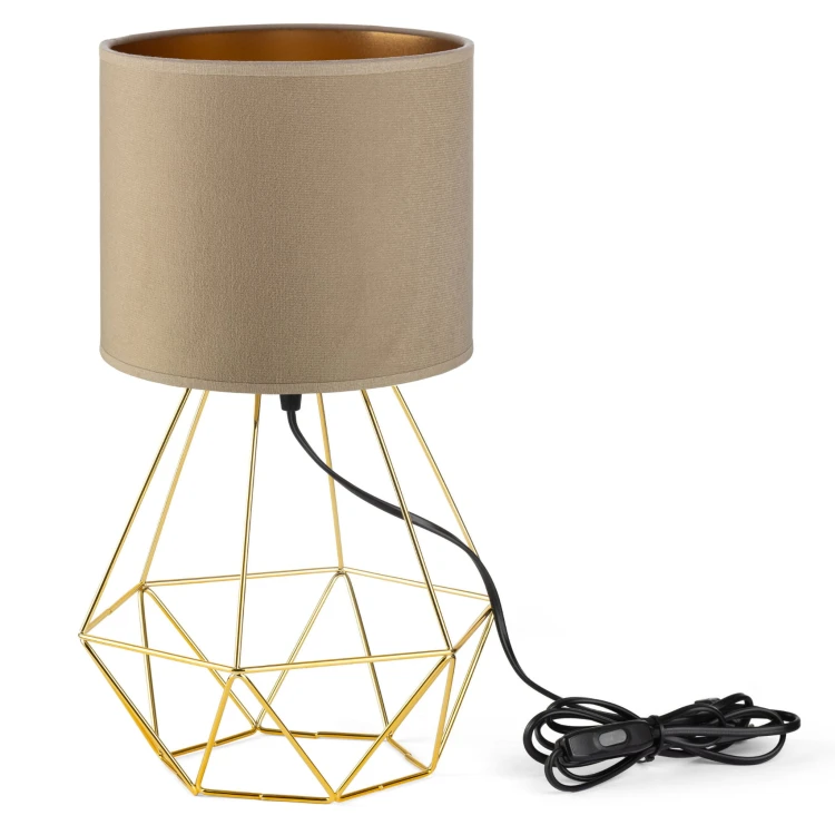 Lampa Tornado ASBZ welur cappuccino-złoty f1.jpg