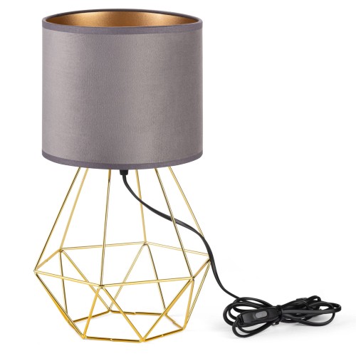 Lampa Tornado ASBZ welur szary-złoty f1.jpg