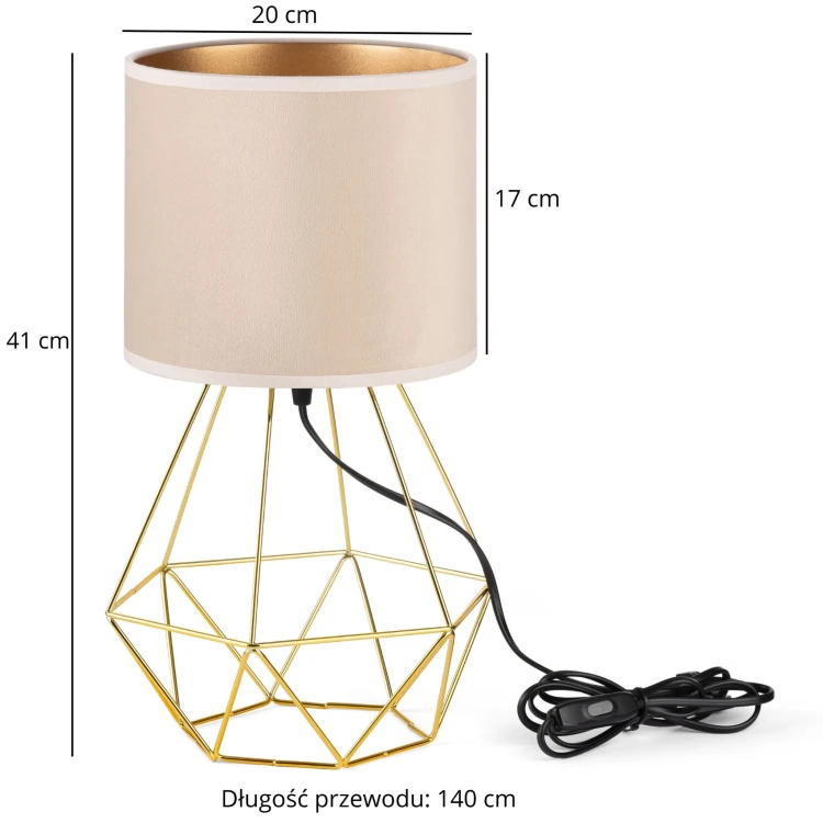 Lampa Tornado ASBZ welur beżowy-złoty f2.jpg