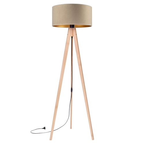 Lampa Tornado SDAD welur cappuccino-złoty buk f1.jpg