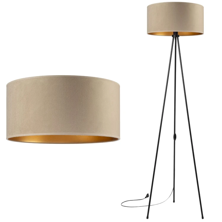 Lampa Tornado STAD welur cappuccino-złoty f2.jpg