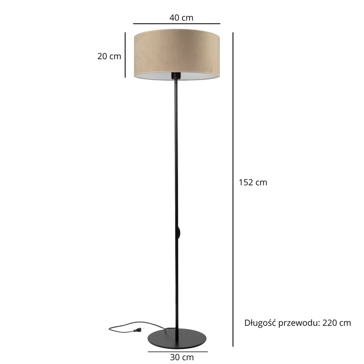 Lampa Tornado SPAD welur cappuccino f3.jpg
