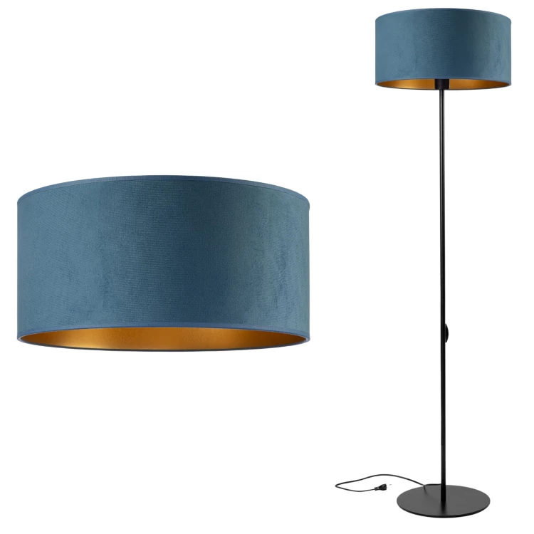 Lampa Tornado SPAD welur jeans-złoty f2.jpg