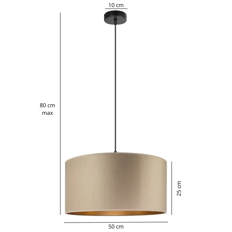 Lampa Tornado AL1 welur cappuccino-złoty f2.jpg